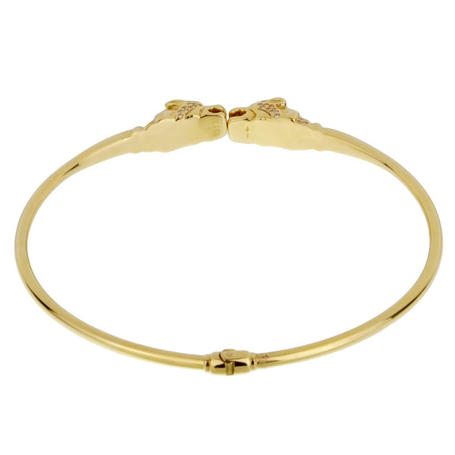 Gucci Panther Diamond Yellow Gold Necklace 0002055