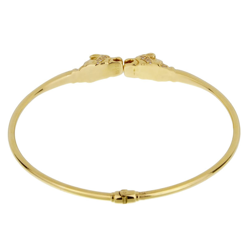 Gucci Panther Diamond Yellow Gold Necklace – Opulent Jewelers