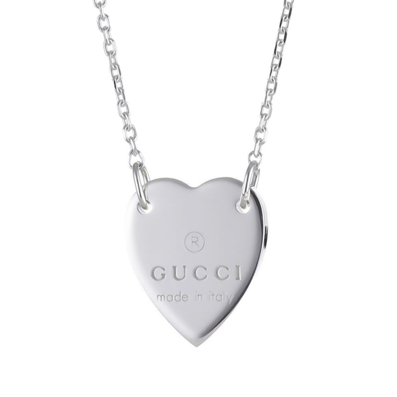 Gucci Trademark Heart Silver Opulent Jewelers