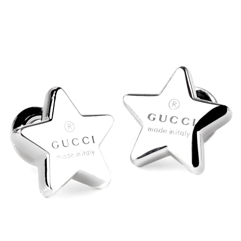 Gucci Trademark Star Silver Earrings 0000823