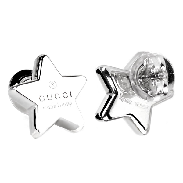 Gucci Trademark Star Silver Earrings 0000824