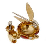 Gucci Vintage 1970s' Whimsical Bunny Yellow Gold Brooch 0003300