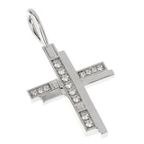 Harry Winston Traffic Platinum Diamond Cross Charm 0003378