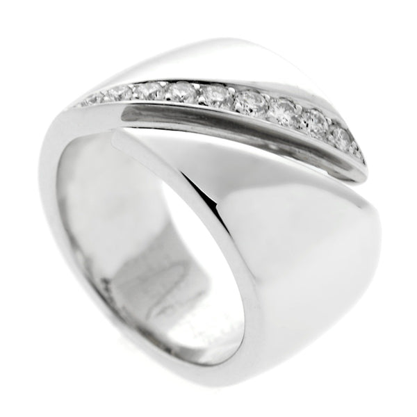 Hermes Bypass Diamond White Gold Ring 0000584