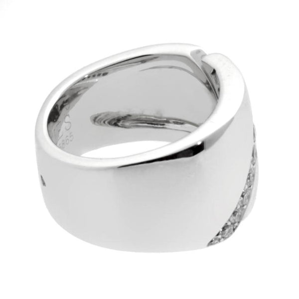 Hermes Bypass Diamond White Gold Ring 0000584