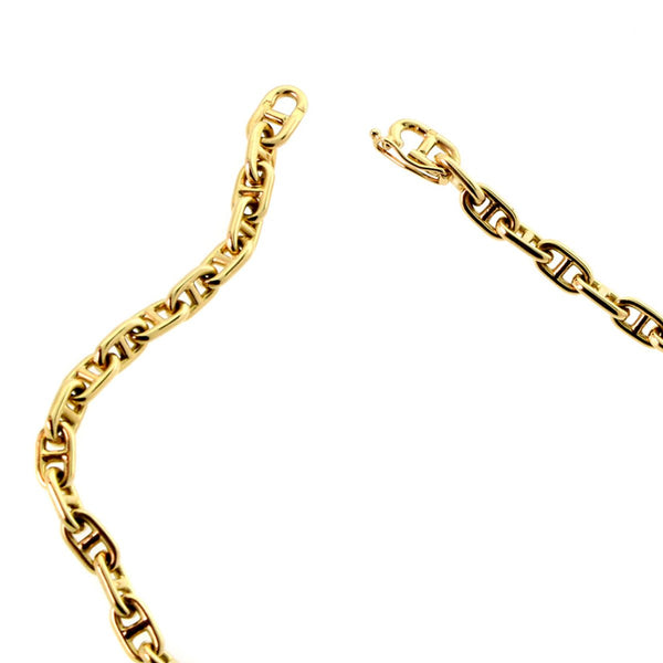 Hermes Chaine D'Ancre Gold Necklace HRM6669