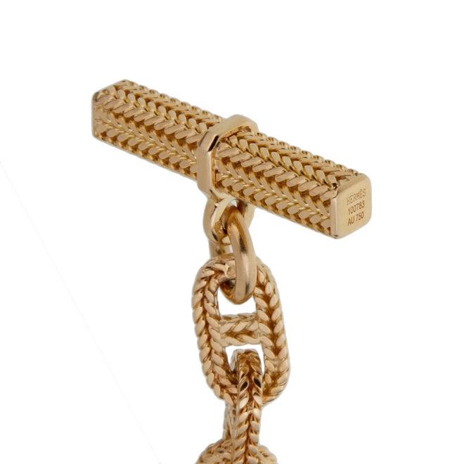 Hermes Chaine D'Ancre Yellow Gold Bracelet 0001549