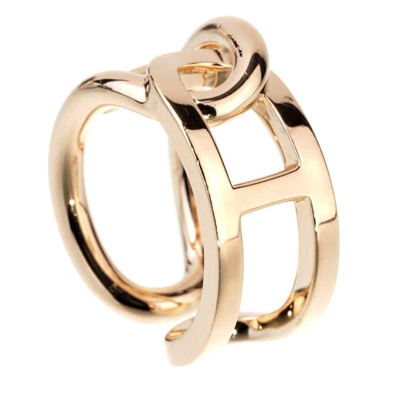 Hermes Chaine d'Ancre Yellow Gold Ring 0000938