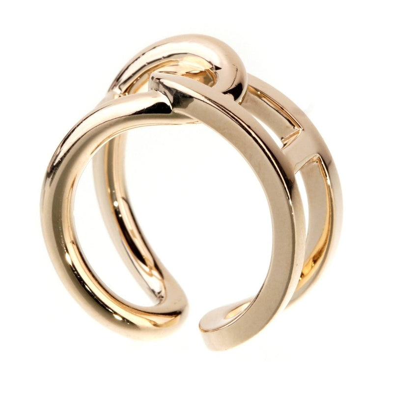 Hermes Chaine d'Ancre Yellow Gold Ring 0000938