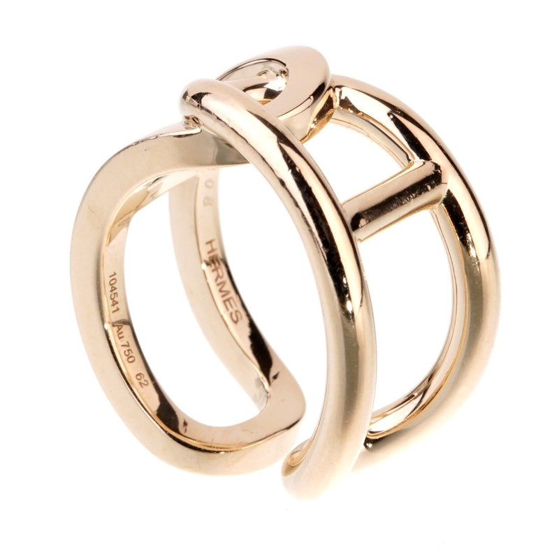 Hermes Chaine d'Ancre Yellow Gold Ring 0000938