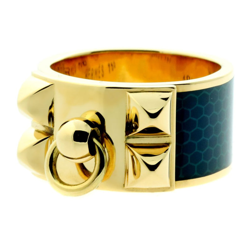 Hermes Collier De Chien Gold Ring 0000272