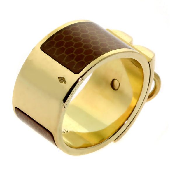 Hermes Collier De Chien Gold Ring 0000273