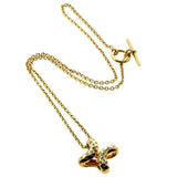 Hermes Diamond H Gold Necklace 0000268