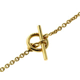 Hermes Diamond H Gold Necklace 0000268