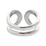 Hermes Diamond H White Gold Cocktail Ring 0001739