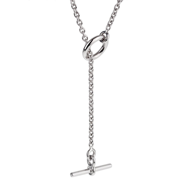 Hermes Diamond H White Gold Pendant Necklace 0001043