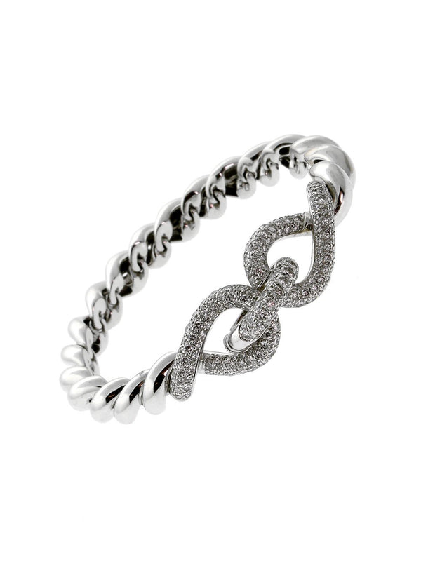 Hermes Diamond White Gold Bracelet 0000265