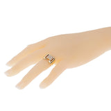 Hermes Diamond Yellow Gold Cocktail Ring 0001075