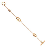 Hermes Farandole Rose Gold Chain Bracelet 0003308