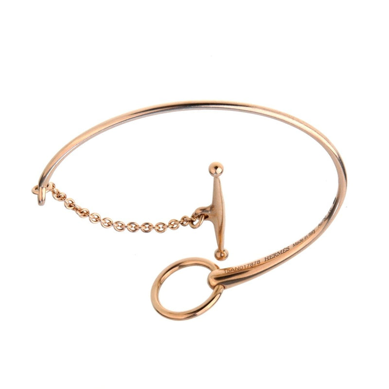 Hermes Filet D Or Rose Gold Bracelet 0000937