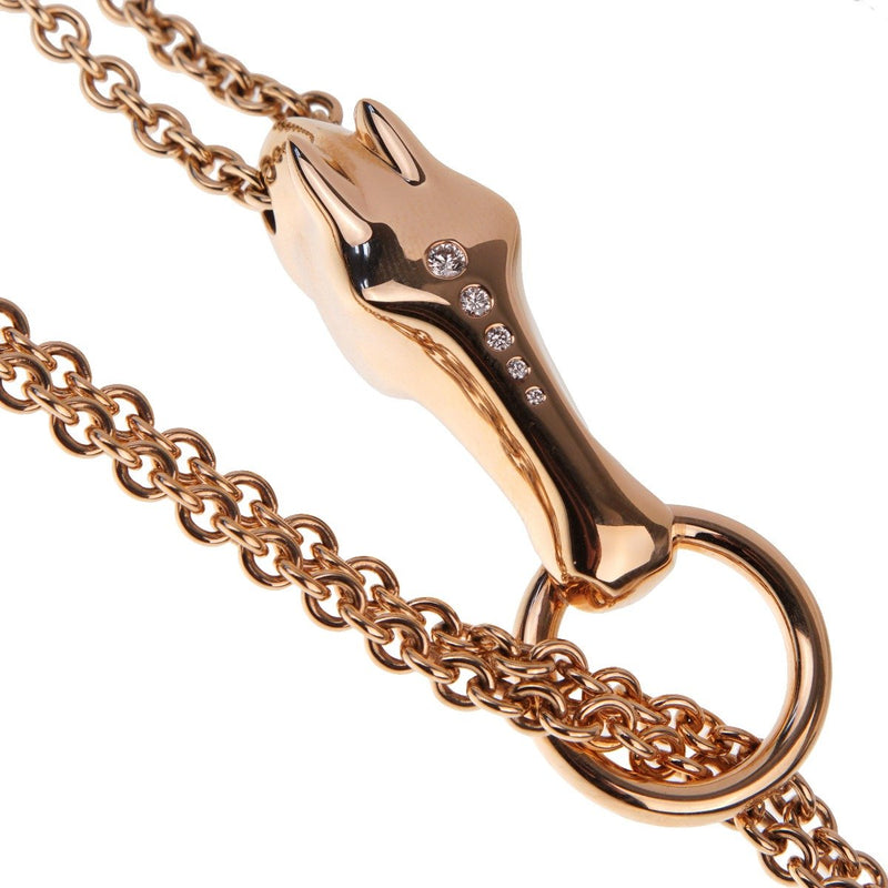 Hermes Galop Rose Gold Diamond Necklace 0002003