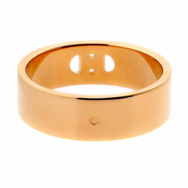 Hermes H d'Ancre Diamond Rose Gold Ring 0000549