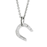 Hermes Horseshoe White Gold Diamond Necklace 0002136