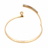 Hermes Kelly Diamond Rose Gold Bangle Bracelet 0000580