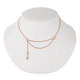 Hermes Punk Rose Gold Drop Necklace 0003041