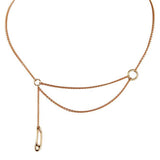 Hermes Punk Rose Gold Drop Necklace 0003041