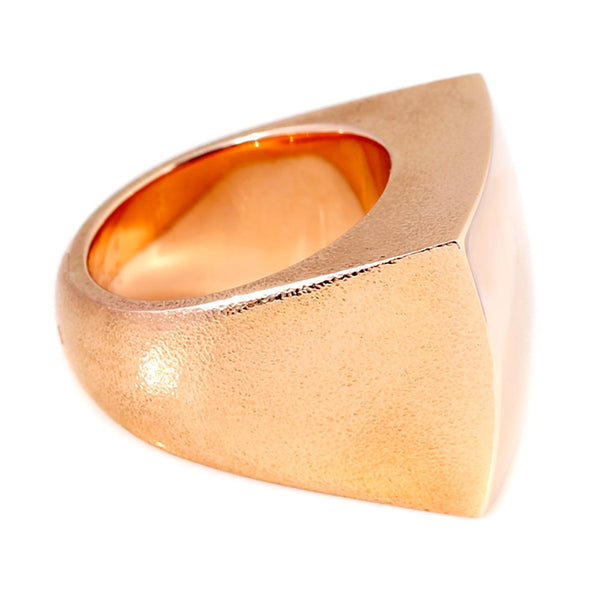 Hermes Rose Gold Square Ring 0000340