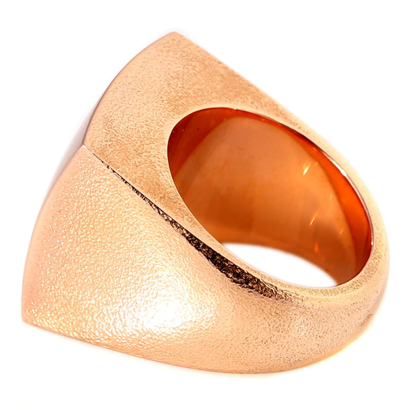 Hermes Rose Gold Square Ring 0000340