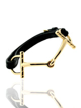 Hermes Stirrup Gold, Leather Bracelet HRM4024