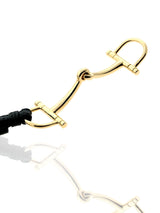 Hermes Stirrup Gold, Leather Bracelet HRM4024