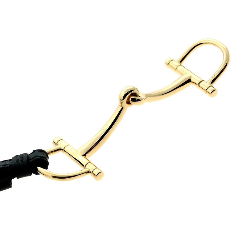 Hermes Stirrup Yellow Gold Bracelet HRM4680