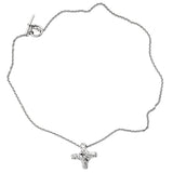 Hermes Vintage Diamond H White Gold Necklace niv
