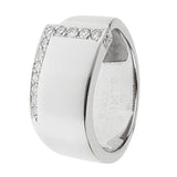 Hermes White Gold Diamond Cocktail Ring 1rr11k