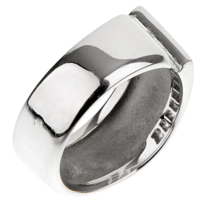 Hermes White Gold Diamond Cocktail Ring 1rr11k