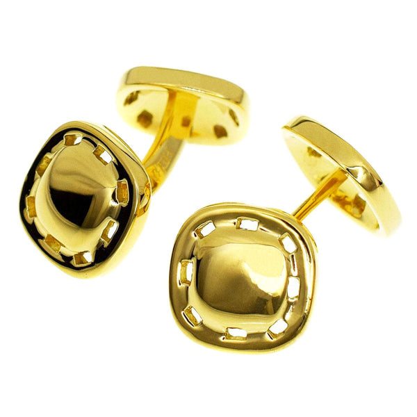 Hermes Yellow Gold Cufflinks 0001078