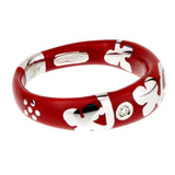 La Nouvelle Bague Red Enamel White Gold Diamond Ring 0000935