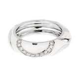 La Nouvelle Bague White Enamel Diamond Ring 0000932