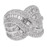 Ladies White Gold Diamond Cocktail Ring 0001972