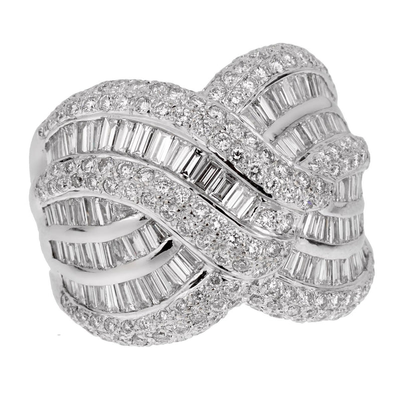 Ladies White Gold Diamond Cocktail Ring 0001972
