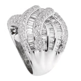 Ladies White Gold Diamond Cocktail Ring 0001972