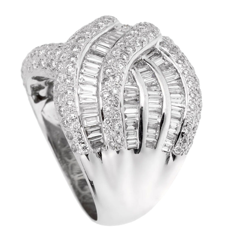 Ladies White Gold Diamond Cocktail Ring 0001972