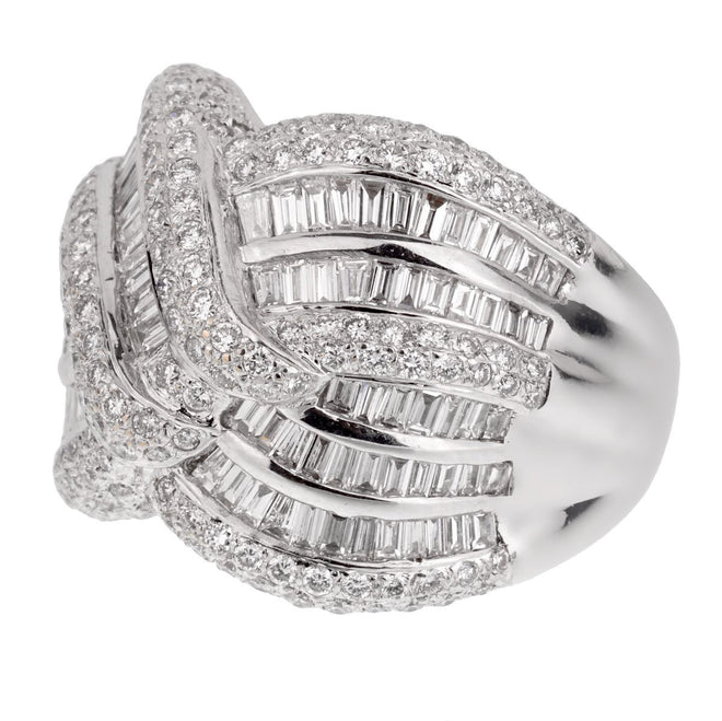 Ladies White Gold Diamond Cocktail Ring 0001972