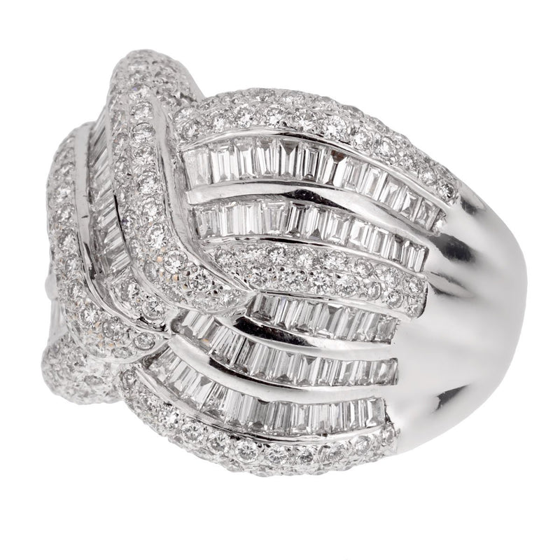 Ladies White Gold Diamond Cocktail Ring 0001972
