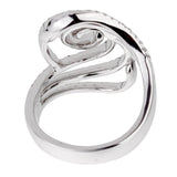 Ladies White Gold Diamond Swirl Cocktail Ring 0001975