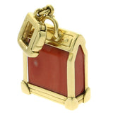 Louis Vuitton Coral Steamer Gold Charm Pendant 0000195