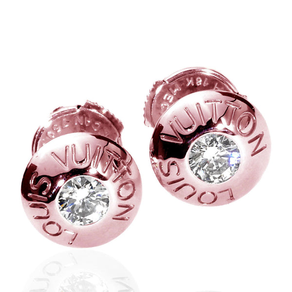 Louis Vuitton LV Iconic Enamel Earrings Pink Metal & Enamel